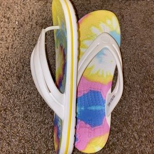 Tie Dye Croc Sandals